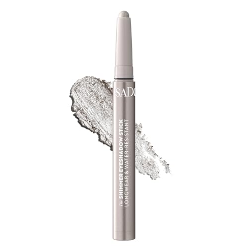 IsaDora Lidschatten Stift - All-in-One Augen Make-Up Pen als Lidschattenstift oder Eyeliner - Wasserfester Eyeshadow Stick - Vegan - Alternative zur Creme Lidschatten Palette - 40 Silver Highlight von Isadora