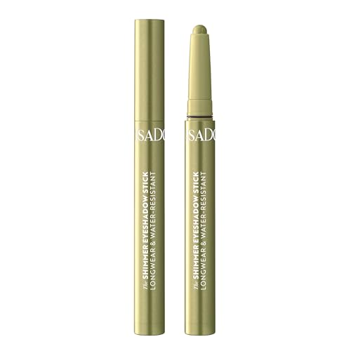 IsaDora Lidschatten Stift - All-in-One Augen Make-Up Pen als Lidschattenstift oder Eyeliner - Wasserfester Eyeshadow Stick - Vegan - Alternative zur Creme Lidschatten Palette - 45 Green Shimmer von Isadora