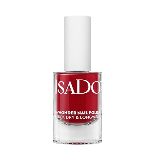 IsaDora Nagellack schnelltrocknend - Langanhaltend und einfach aufzutragen - Individuelles Nageldesign - Veganer Nagellack - Nail Polish in verschiedenen Farben - 163 Summer Red von Isadora