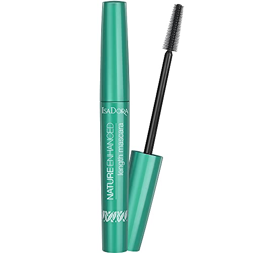 IsaDora Natürliche Verlängerung Mascara - Natürliche verbesserte Lenght Mascara 10 Black Make-up - Mascara für Länge und Empfindliche Augen - Vegane Make-up Natürliche Zutaten Cruelty Free, Schwarz von Isadora