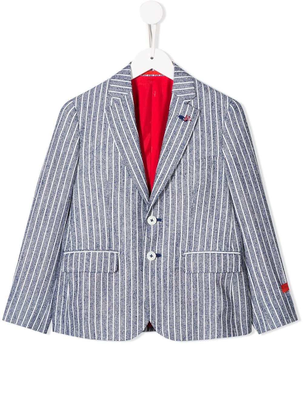 Isaia Kids Gestreiftes Sakko - Blau von Isaia Kids