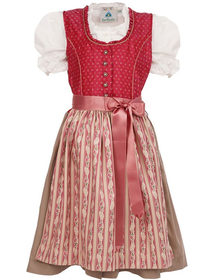 Isar-Trachten Dirndl Isar-Trachten Kinder Dirndl 'Nadine' 3-tlg. mit Bl von Isar-Trachten