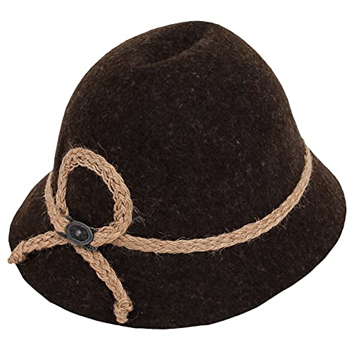 Isar-Trachten Hut für Kinder - Braun Gr. 49 von Isar-Trachten