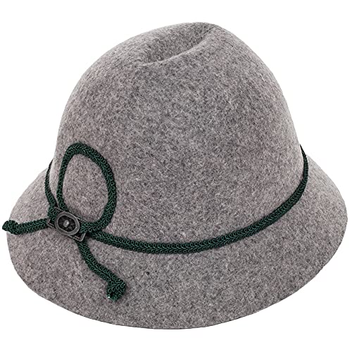 Isar-Trachten Hut für Kinder - Grau Gr. 49 von Isar-Trachten