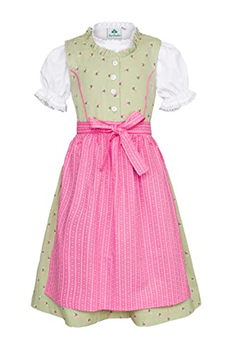 Isar-Trachten Kinder Dirndl 3-TLG. Kleid Bluse Schürze für Mädchen Oktoberfest Kirchweih Hochzeit Sonntagausflug rosa/grün, Gr. 80 Isar-Trachten Kinder Dirndl 3-TLG. Kleid Bluse Schürze für Mädchen Oktoberfest Kirchweih Hochzeit Sonntagausflug rosa/grün, Gr. 80 von Isar-Trachten
