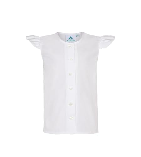 Isar-Trachten Kinder Dirndl Bluse mit Flügelärmel Tracht, Oktoberfest Kirchweih, Gr. 128 Isar-Trachten Kinder Dirndl Bluse mit Flügelärmel Tracht, Oktoberfest Kirchweih, Gr. 128 von Isar-Trachten