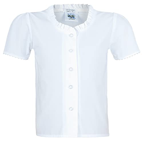 Isar-Trachten Kinder Dirndlbluse 44943 weiß (128) von Isar-Trachten