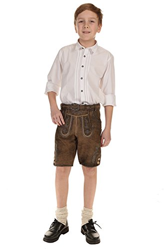 Isar-Trachten Kinder Hemd weiß 48200 weiß von Isar-Trachten