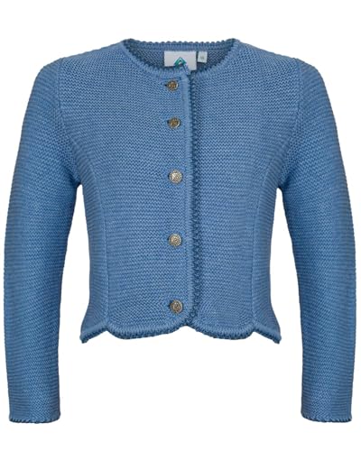 Isar-Trachten Kinder Strickjacke Amy 47068 | Jeansblau 140 von Isar-Trachten
