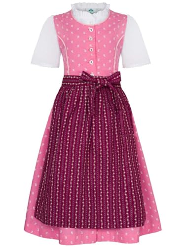 Isar-Trachten Kinderdirndl 52419 | Süßes Dirndl inkl Bluse und Schürze | Mädchen Gr 122 von Isar-Trachten
