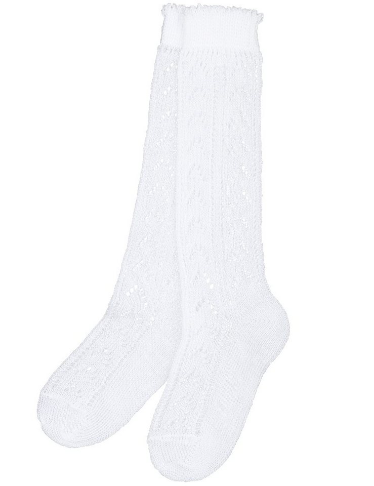 Isar-Trachten Kniestrümpfe Ajour Kinder Kniestrümpfe 11040, Weiß von Isar-Trachten