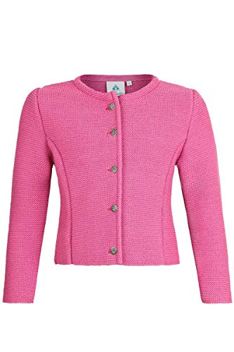 Isar-Trachten Mädchen Mädchen Trachten-Strickjacke Dirndljacke pink, PINK (pink), 164 von Isar-Trachten