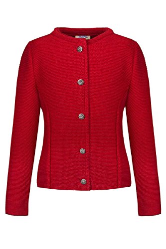 Isar-Trachten Moser Trachten Kinder Strickjacke rot 140050, Material Polyacryl, Größe 104 von Isar-Trachten