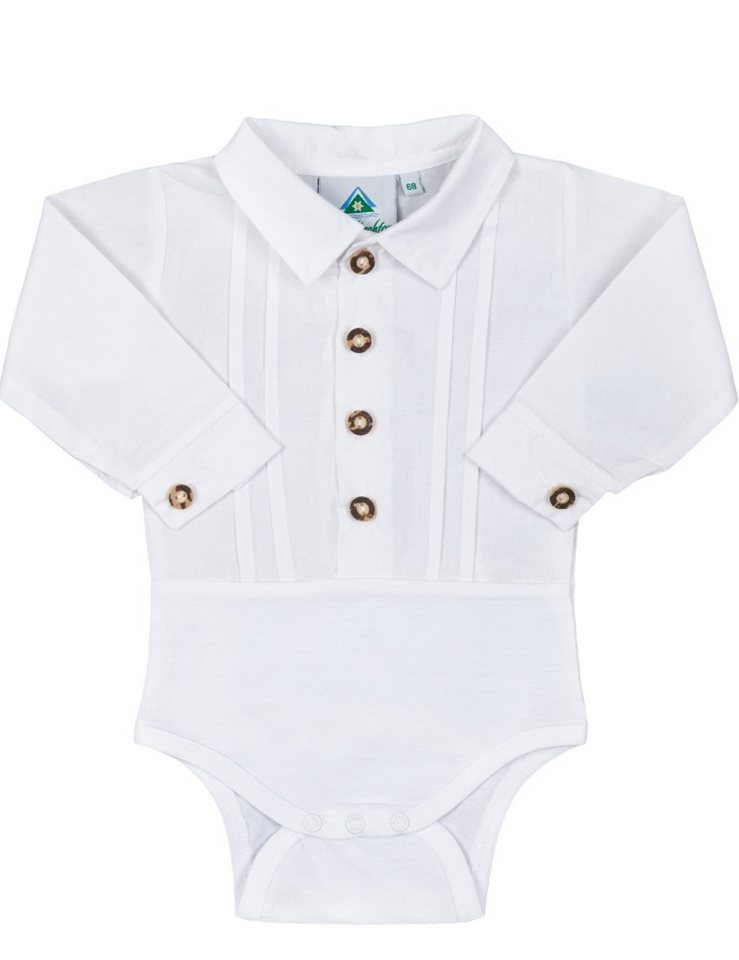 Isar-Trachten Strampler Isar-Trachten Baby Trachtenhemd Body zur Lederhose von Isar-Trachten