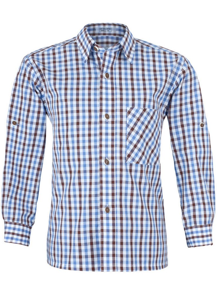 Isar-Trachten T-Shirt Isar-Trachten Kinder Trachtenhemd 'Emil' 52916, B von Isar-Trachten