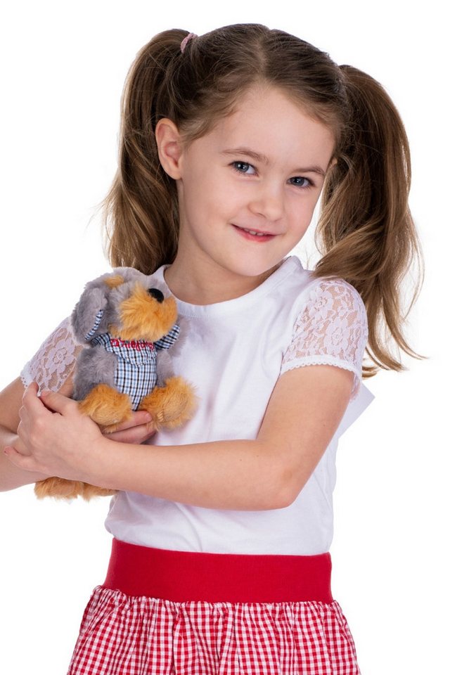 Isar-Trachten Trachtenbluse Trachtenshirt Kind - EYLA - weiß von Isar-Trachten