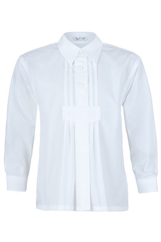 Isar-Trachten Trachtenhemd Trachtenhemd Kind - DENNY - weiß von Isar-Trachten