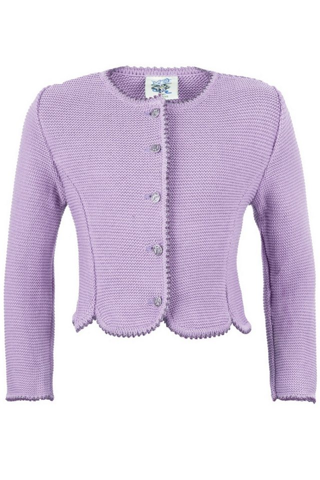 Isar-Trachten Trachtenjacke Strickjacke Kinder - ELEGANTINE - flieder von Isar-Trachten