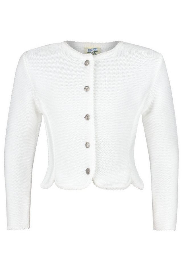 Isar-Trachten Trachtenjacke Strickjacke Kinder - ELEGANTINE - weiß von Isar-Trachten