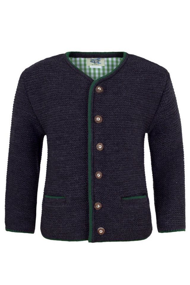 Isar-Trachten Trachtenjacke Trachtenjacke Kinder - LEWIN - anthrazit von Isar-Trachten