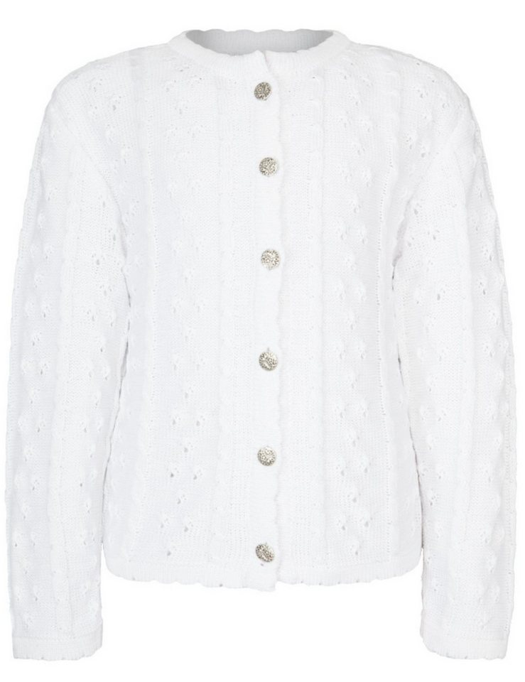 Isar-Trachten Strickjacke Kinder Strickjacke 'Leonie' Ajourmuster 47063, We von Isar-Trachten