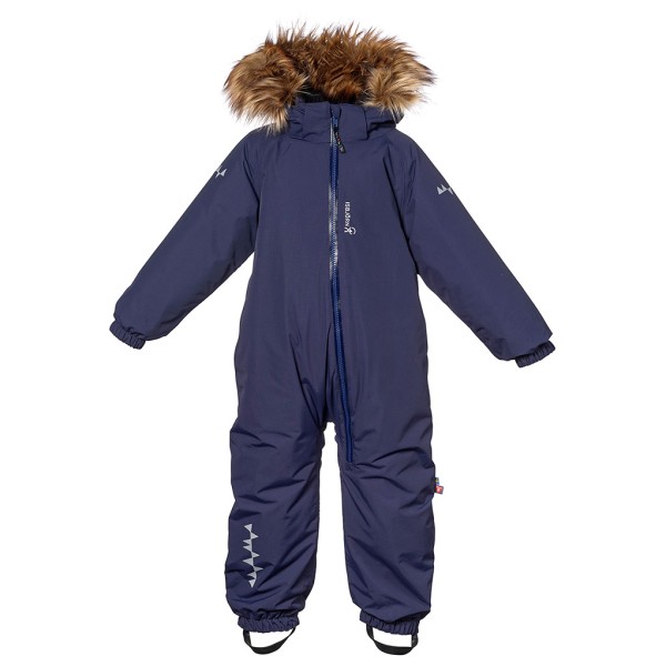 Isbjörn - Kid's Toddler Padded Jumpsuit with Fur - Overall Gr 74 blau von Isbjörn