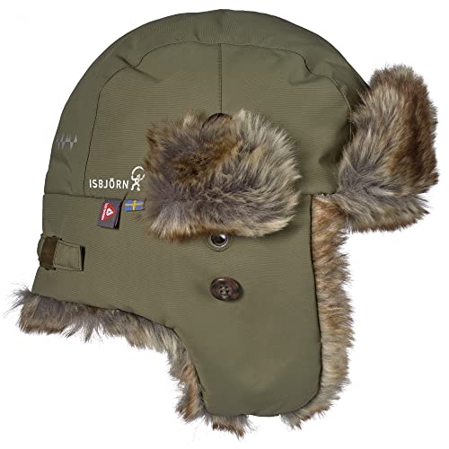 Isbjörn Kids Squirrel Winter Cap Grün - PrimaLoft Warme stylische Kinder PrimaLoft Mütze, Größe 52-54 - Farbe Moss von Isbjörn