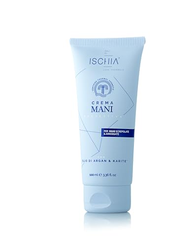 Ischia Eau Thermale [100 ml.] - Handschutzcreme - feuchtigkeitsspendend und pflegend - Creme für trockene Haut - Leichte und trockene Textur, die keine Rückstände hinterlässt - Nickel getestet von Ischia Eau Thermale