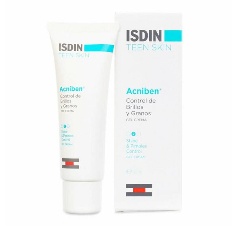 Isdin Tagescreme Acnibel Teen Haut Gel Creme für Glanz und Grain Control 40ml von Isdin