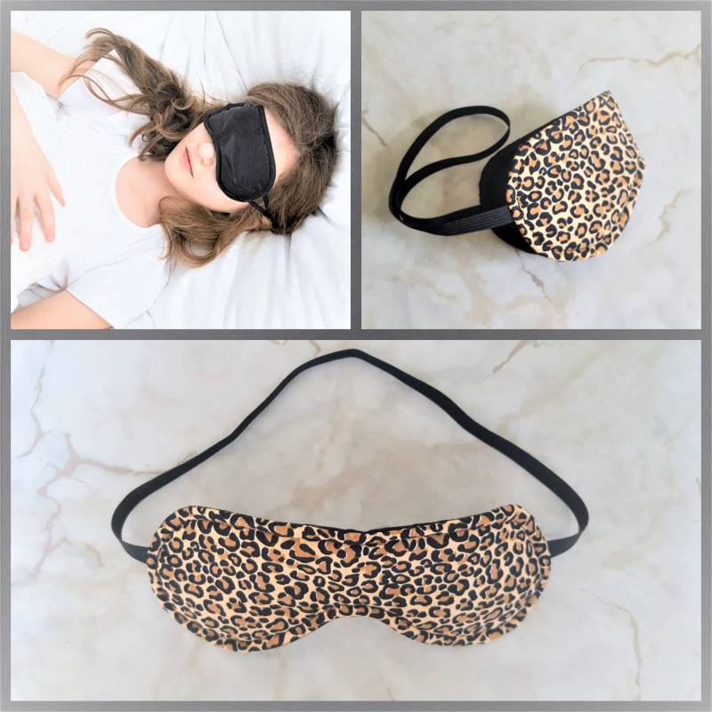 Leopard Schlafmaske - Tier Druck Schlafmasken & Augenbinder Frauen Augenmaske Reise von IsewStore