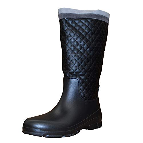 Ish Original Offizielle Damen-Regenstiefel, lässig, modisch, MX-1312, Schwarz, 38.5 EU Ish Original Offizielle Damen-Regenstiefel, lässig, modisch, MX-1312, Schwarz, 38.5 EU von Ish Original