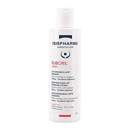 Isispharma Ruboril Lotion Beruhigende Reinigungsmilch 250 ml - Empfindliche Haut Alle Arten von Rötungen - Ohne Spülung - Unparfümiert - Gesicht Und Augen - Frankreich von IsisPharma