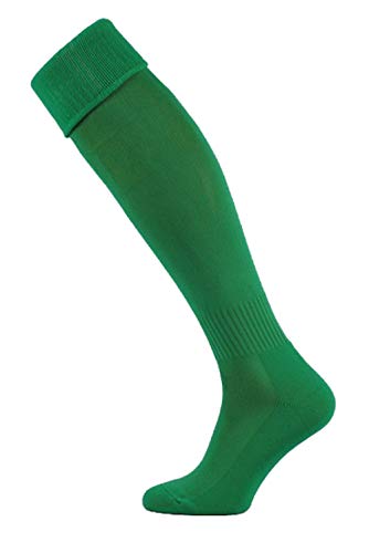Iskierka Fußballstutzen Stutzenstrumpf Socken Soks 27-45 (dunkles grün, 38-41) von Iskierka