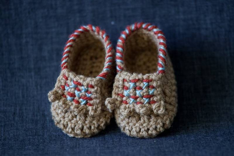 Baby Gehäkelte Mokassin Hausschuhe von IslaFair