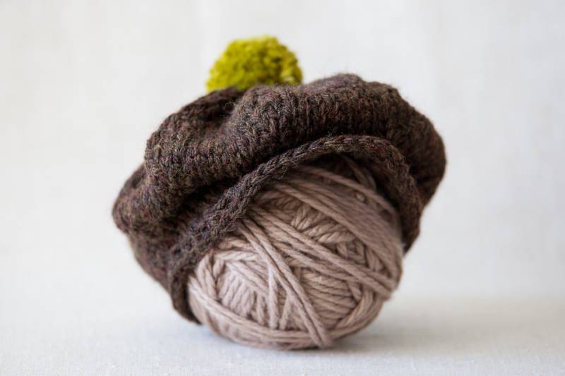 Schiebermütze Mütze Newsie Baby Braun Tweed von IslaFair