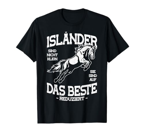 Islandpferde Geschenk-Idee Kinder Mädchen Junge Isländer Isi T-Shirt von Isländer sind nicht klein Islandpferde Geschenk