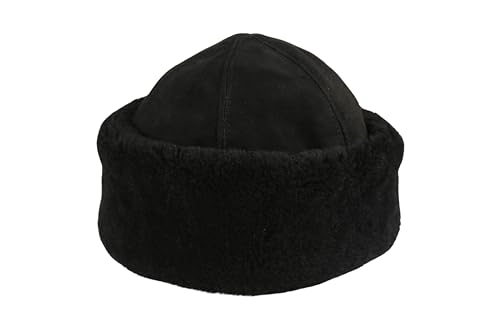 Wintermütze aus Kunstfell, warm und stilvoll, für Damen und Herren, Jagdmütze, Camping-Zubehör, Schwarz, M/XL von Islamic Bazaar