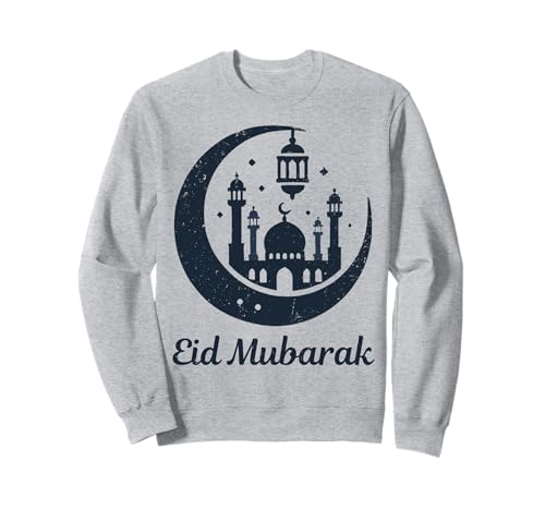 Elegant Cool Eid Mubarak Islamischer Mond Design Herren Damen Kinder Sweatshirt Elegant Cool Eid Mubarak Islamischer Mond Design Herren Damen Kinder Sweatshirt von Islamic Eid Ramadan Mubarak Muslim Gifts Designs