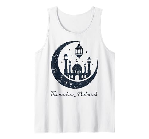 Elegantes Ramadan-Mubarak-islamisches Mond-Design – Herren, Damen, Kinder Tank Top Elegantes Ramadan-Mubarak-islamisches Mond-Design – Herren, Damen, Kinder Tank Top von Islamic Eid Ramadan Mubarak Muslim Gifts Designs