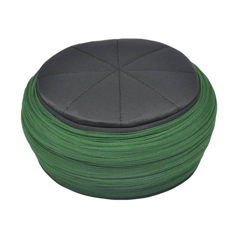 Handgemachte Schwarze & Grüne Sarik -Takke - Islam Gebetsmütze Schlicht Grün Kofi Kufi Mütze Handwrap Handgemachte Schwarze & Grüne Sarik -Takke - Islam Gebetsmütze Schlicht Grün Kofi Kufi Mütze Handwrap von IslamicBazaar