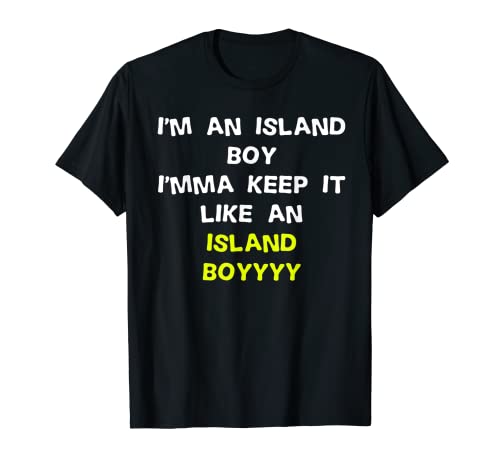 I'm An Island Boy Shirt Island Boy Perücke Kostüm Shirt T-Shirt von Island Boy Hair
