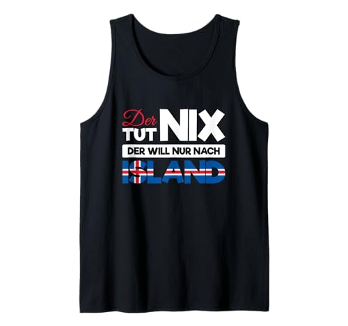 Herren Isländische Sagen Urlaub Der TUT Nix Reise Gadgets Island Tank Top von Island Gadgets und Isländische Sagen