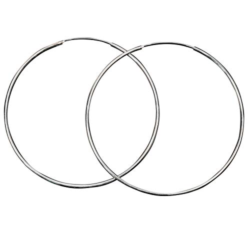 ISLAND PIERCINGS 925er Silber 8,5cm grosse XXL Ohrringe Kreolen Creolen Damen SER378 von Island Piercings