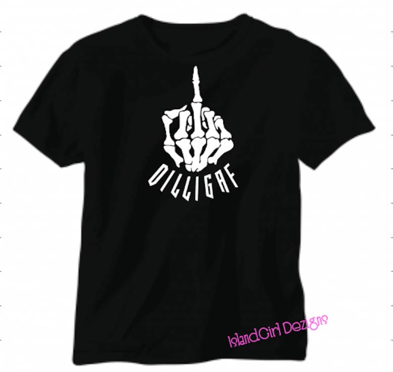 Dilligaf Skeleton Finger Herren T-Shirt von IslandGirlDezigns