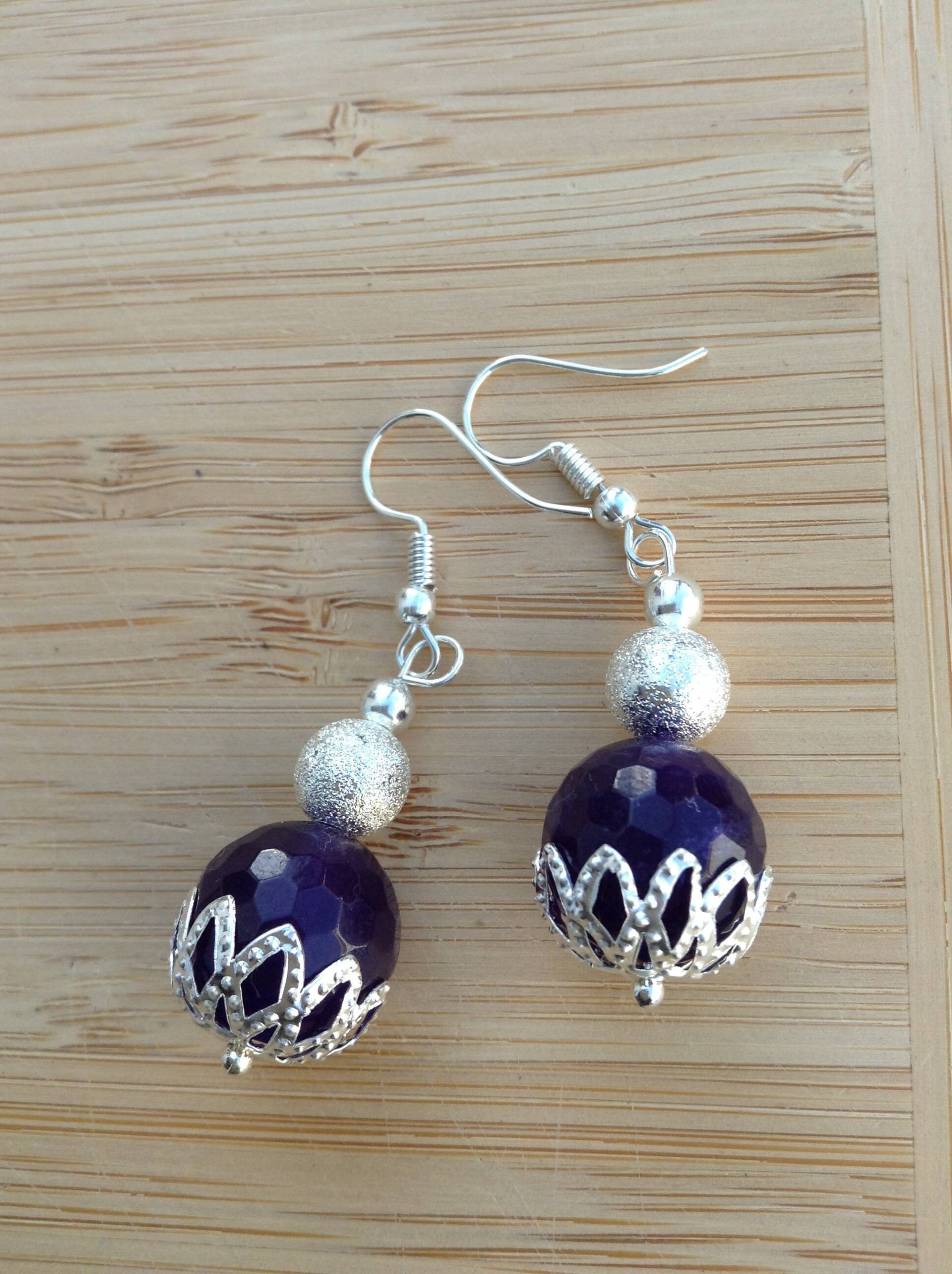 Facettierte Amethyst Ohrringe Facettierte Amethyst Ohrringe von IslandMoonJewels