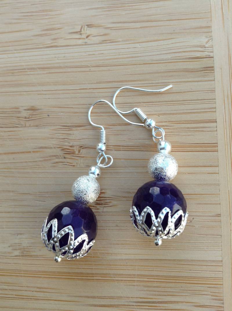 Facettierte Amethyst Ohrringe Facettierte Amethyst Ohrringe von IslandMoonJewels