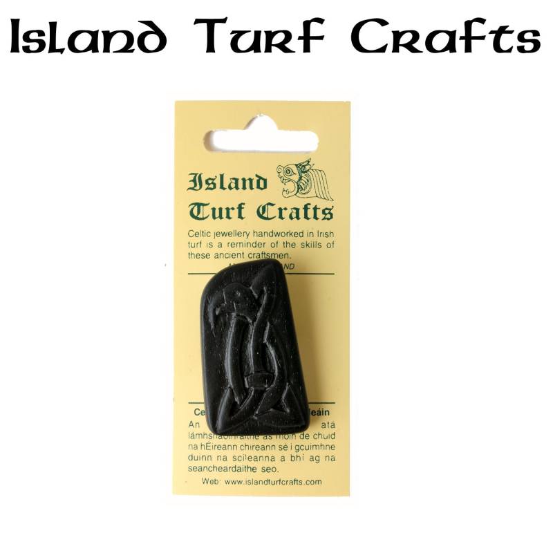 Irish Turf Celtic Oblong Brosche 5 "' [T26-J5] von IslandTurfCrafts