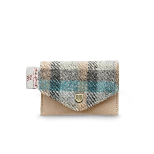 Islander Kartenetui aus Mikrofaser-Leder und Harris-Tweed, 11 cm L x 7 cm, Islander Schottenkaro, Classic Islander Kartenetui aus Mikrofaser-Leder und Harris-Tweed, 11 cm L x 7 cm, Islander Schottenkaro, Classic von Islander