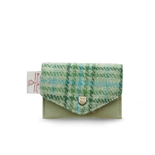 Islander Kartenetui aus Mikrofaser-Leder und Harris-Tweed, 11 cm L x 7 cm, Mintkaro, Classic Islander Kartenetui aus Mikrofaser-Leder und Harris-Tweed, 11 cm L x 7 cm, Mintkaro, Classic von Islander