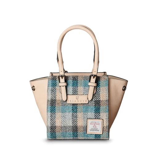 Islander The Mini Caillie Tote Harris Tweed & PU Leather (Islander Tartan), Islander Schottenkaro, Small von Islander